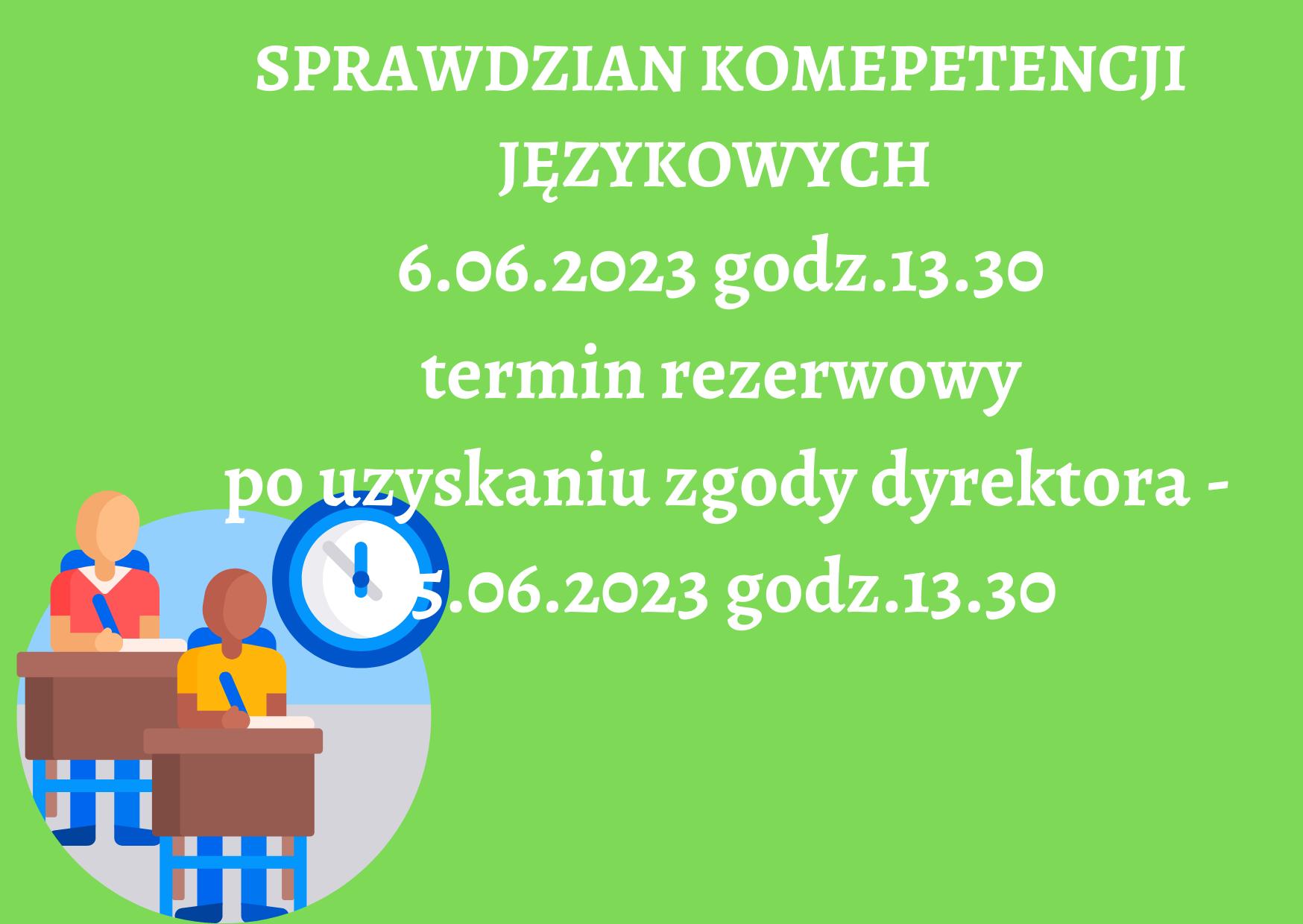 Sprawdzian kompetencji językowych – ważne! – Dwujęzyczne Liceum