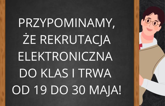 Początek rekrutacji do klas I