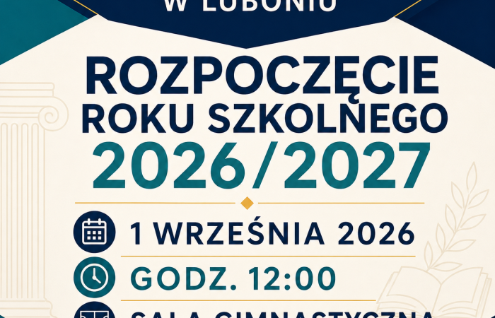 Rozpoczęcie roku szkolnego 2026/2027