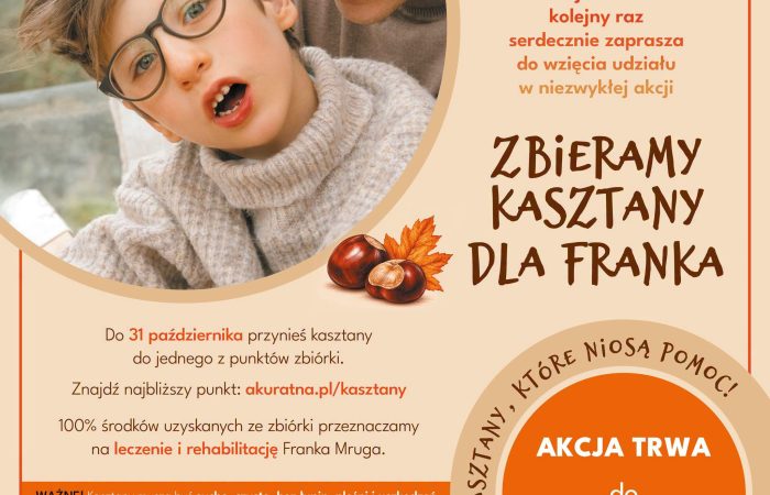 🌰 Zbieramy kasztany dla Franka! ❤️